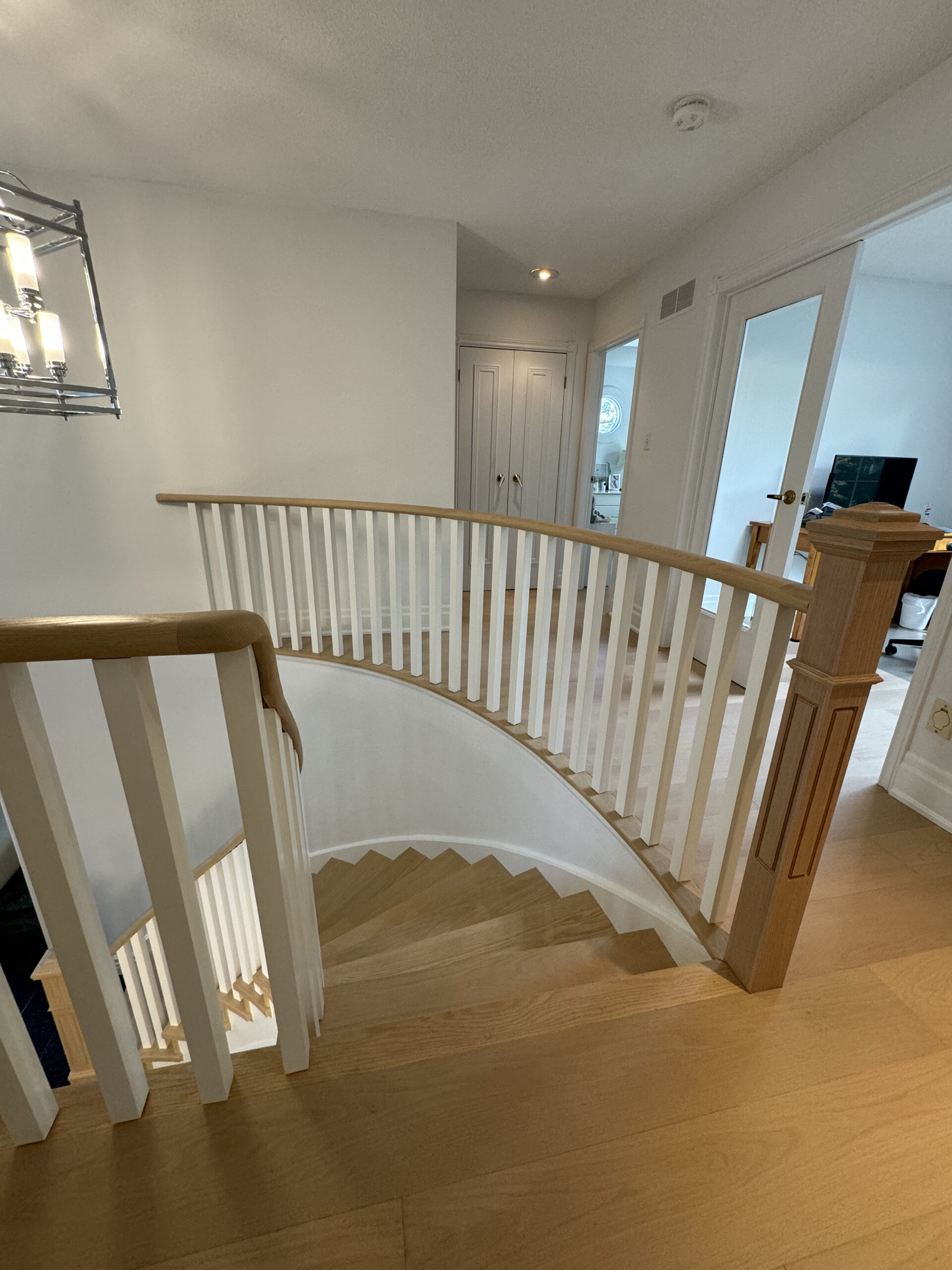 Modern staircase renovation etobicoke