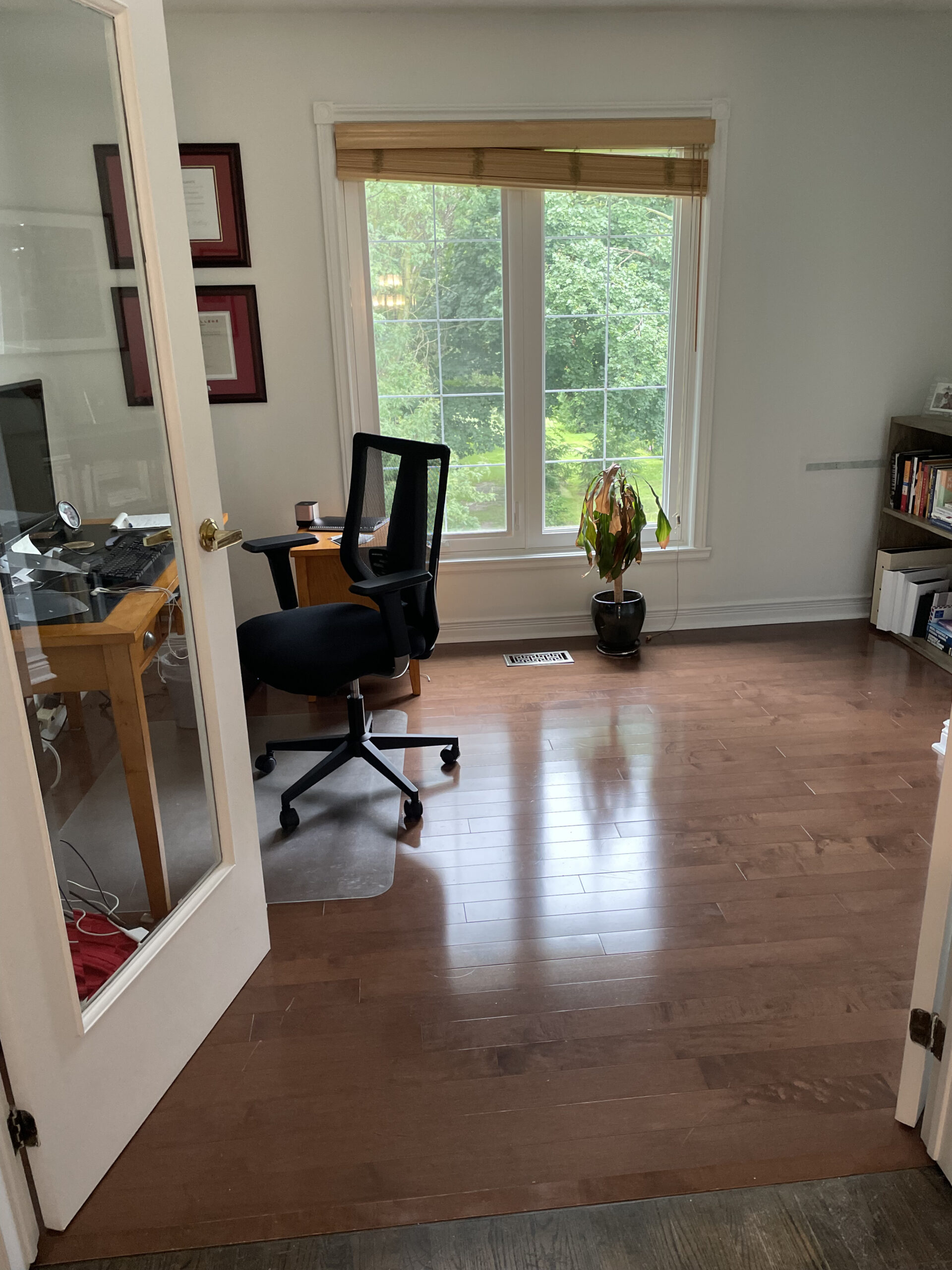 Osoba renos home office before renovation