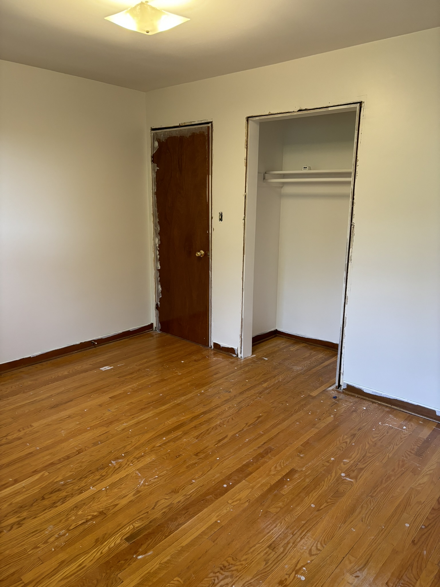 Entire house renovation bedroom closet door