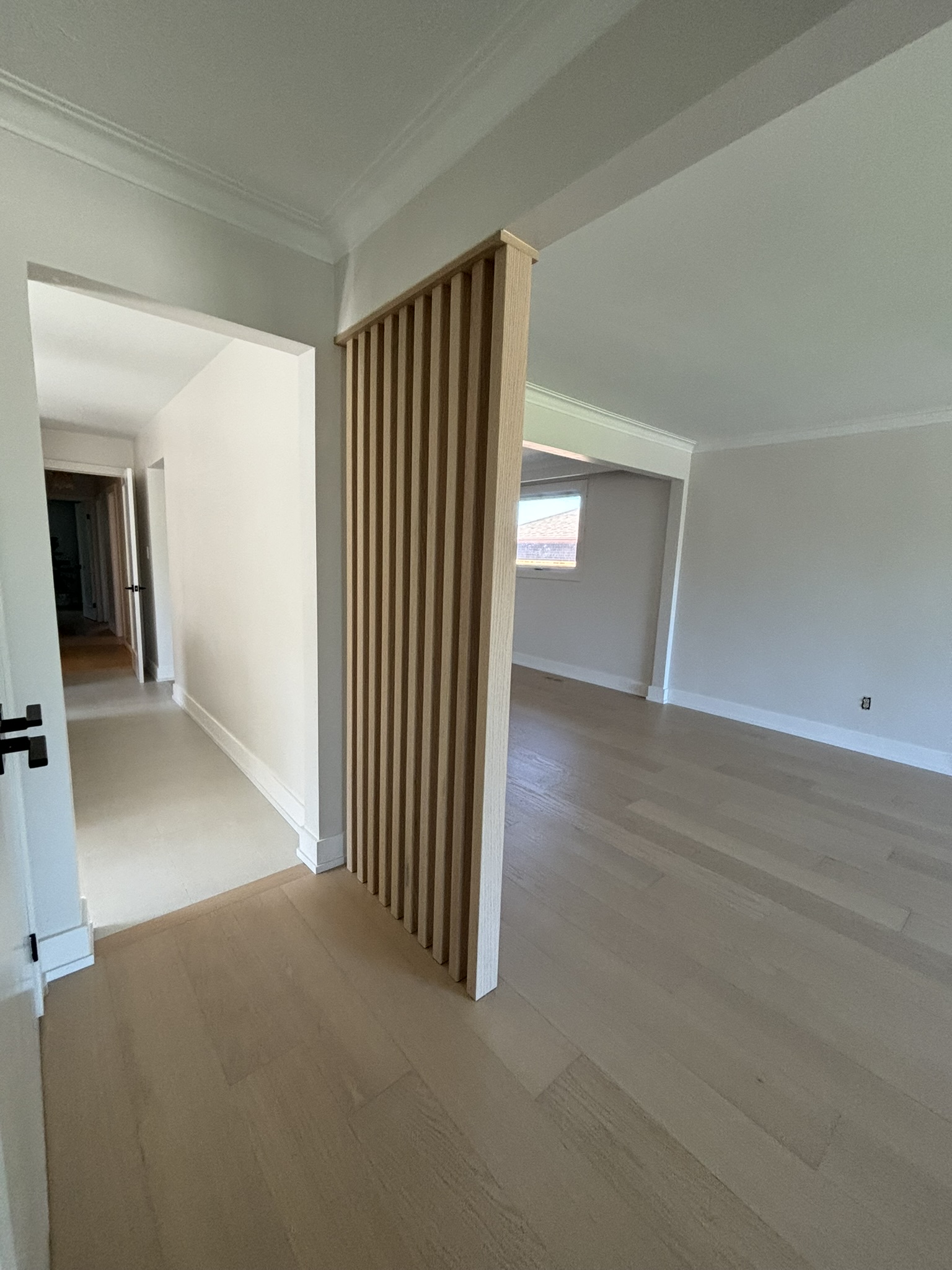 Hallway divider entire house renovation