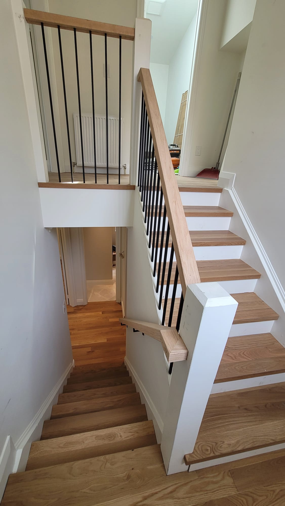 Hardwood and floor stairs renovation upper level
