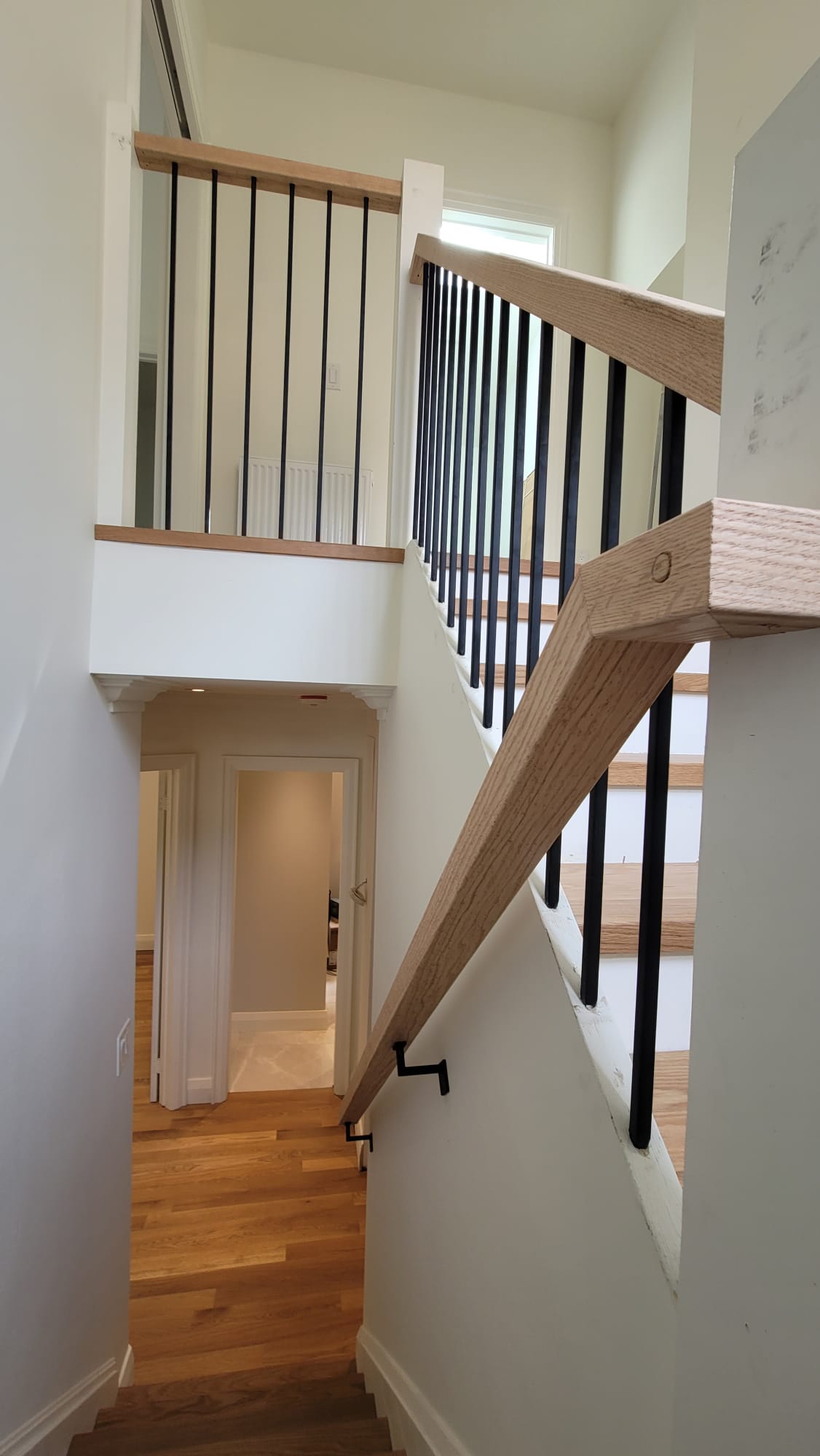 Oak hardwood flooring staircase renovation