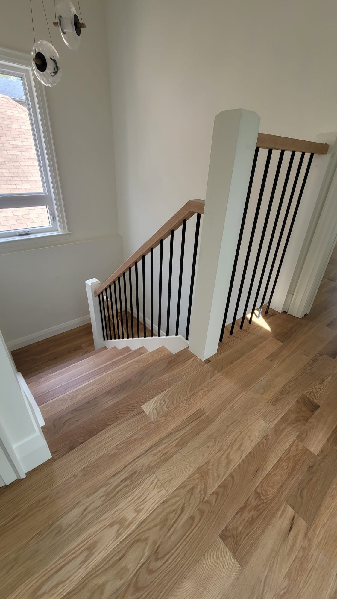 Staircase renovation hardwood flooring