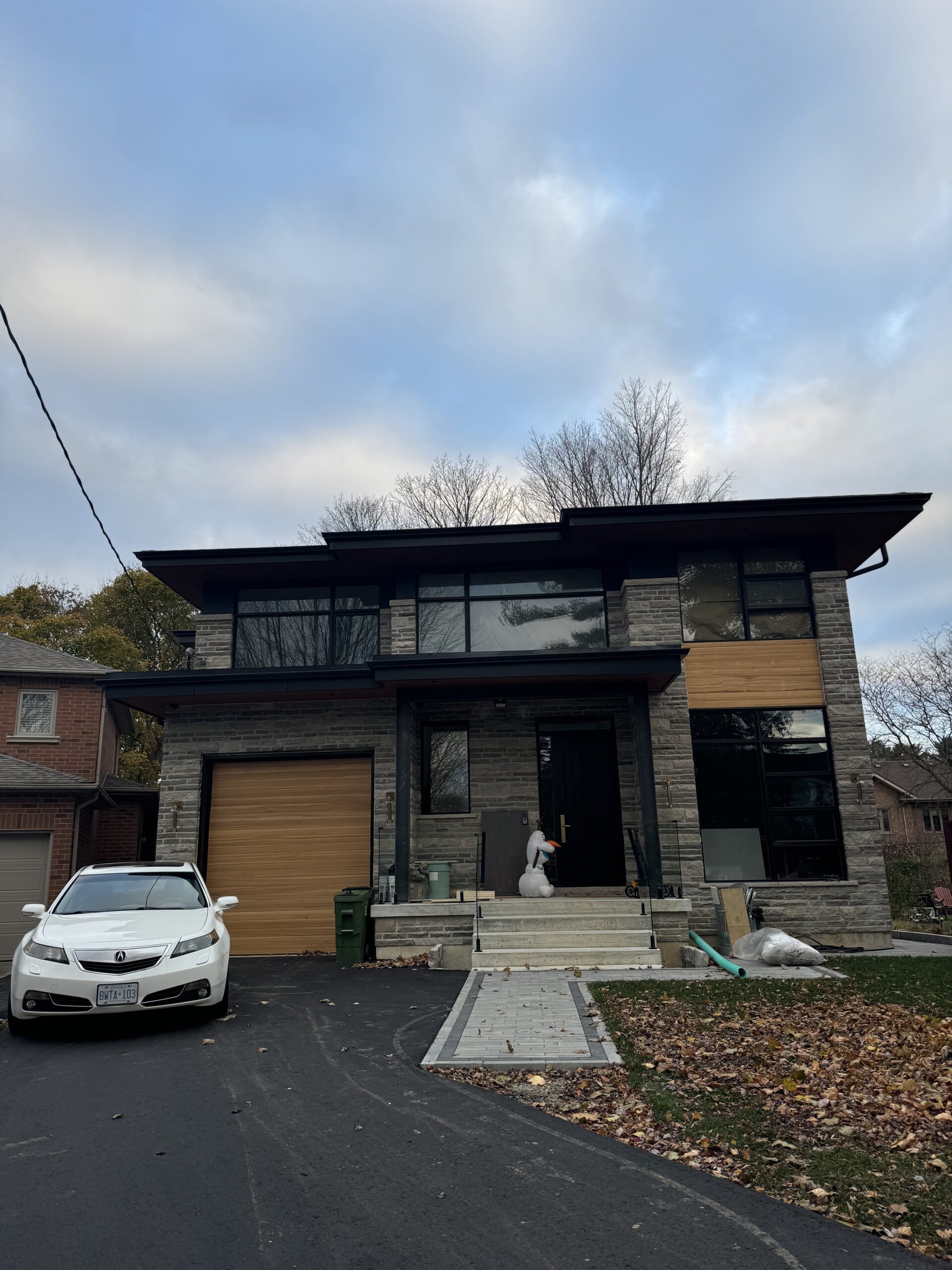 Modern custom home exterior