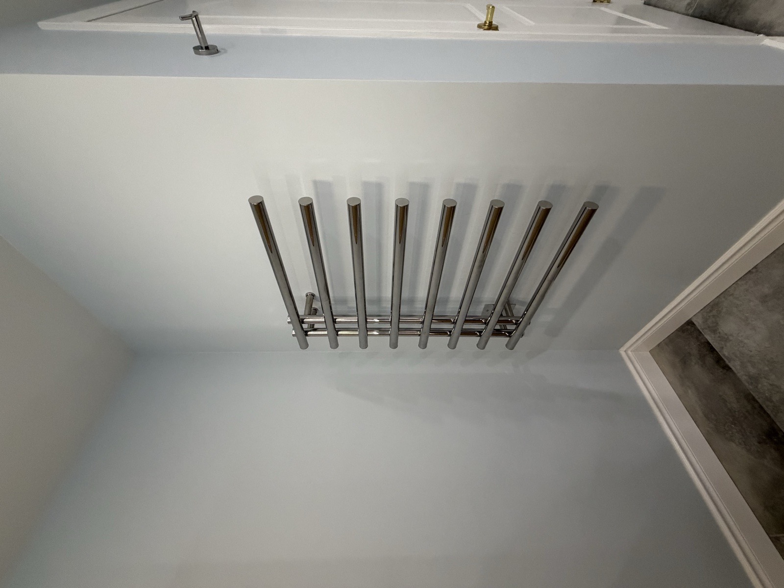 Mississauga luxury condo bathroom renovation heated towel rack