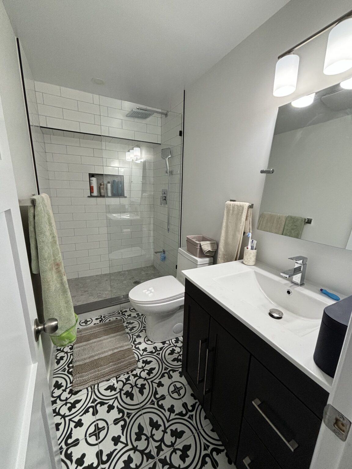 North York Walk-In Shower Bathroom Remodel