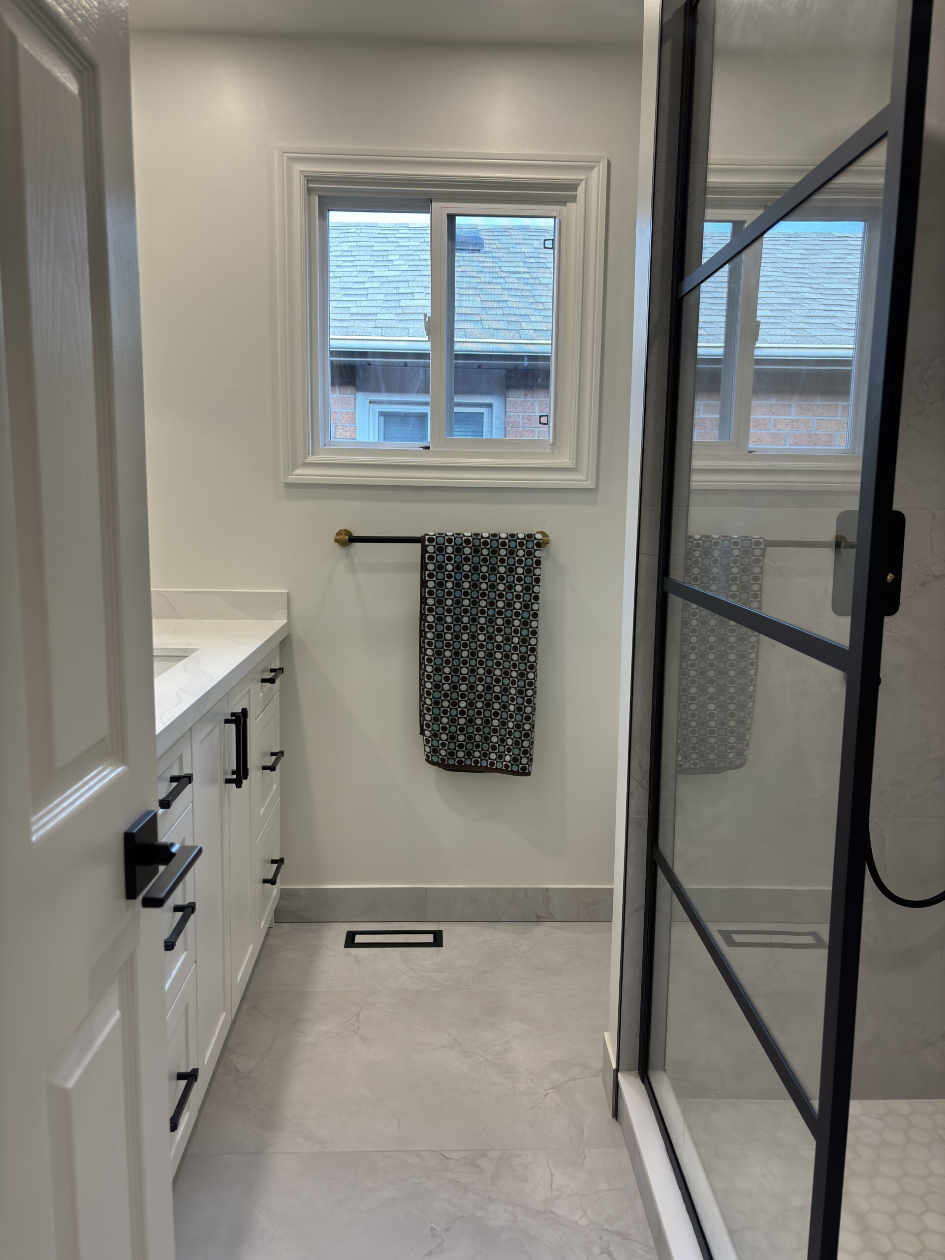 Oakville bathroom renovation full room view