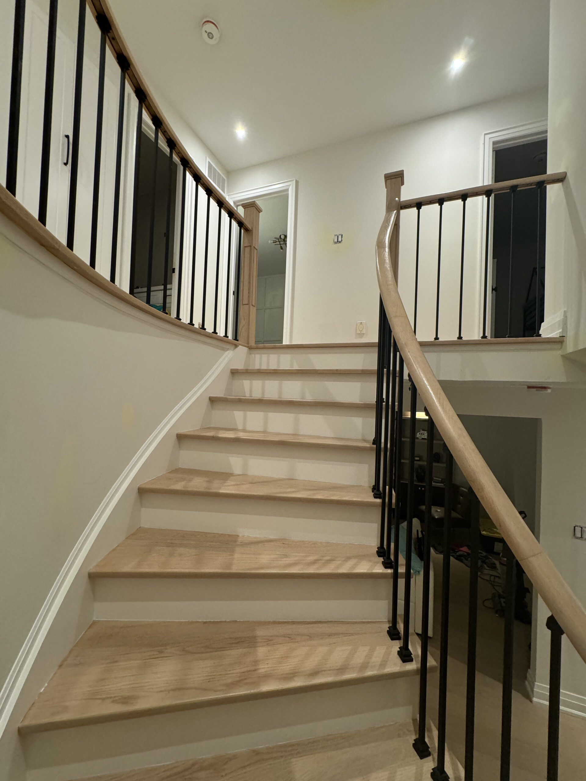 Modern home remodeling oakville spiral staircase