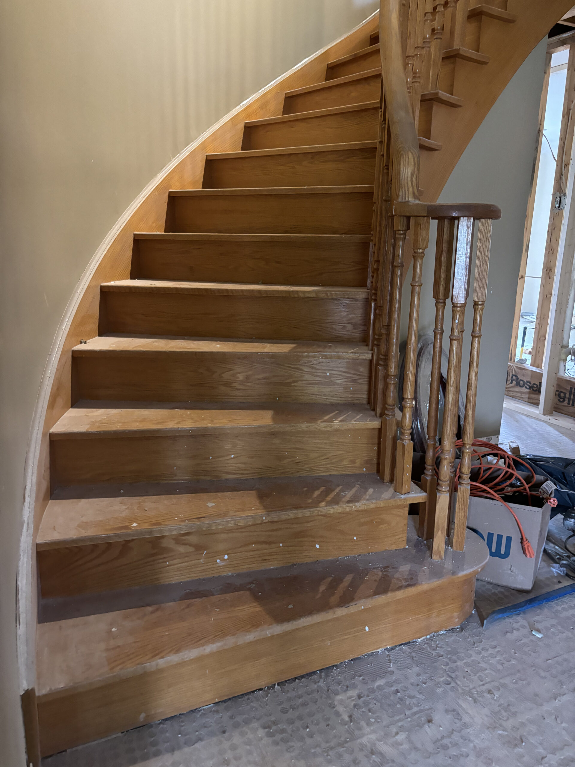 Osoba renos curved staircase before renovation 1 1