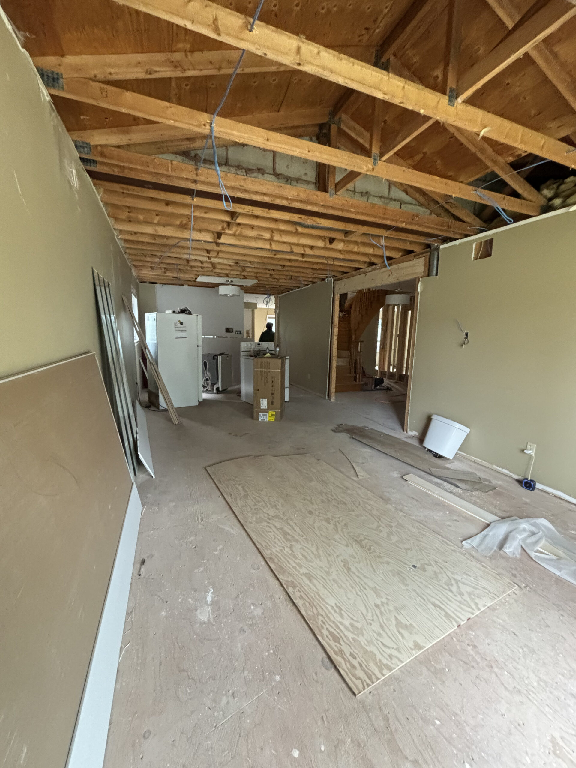 Osoba renos kitchen dining mid renovation