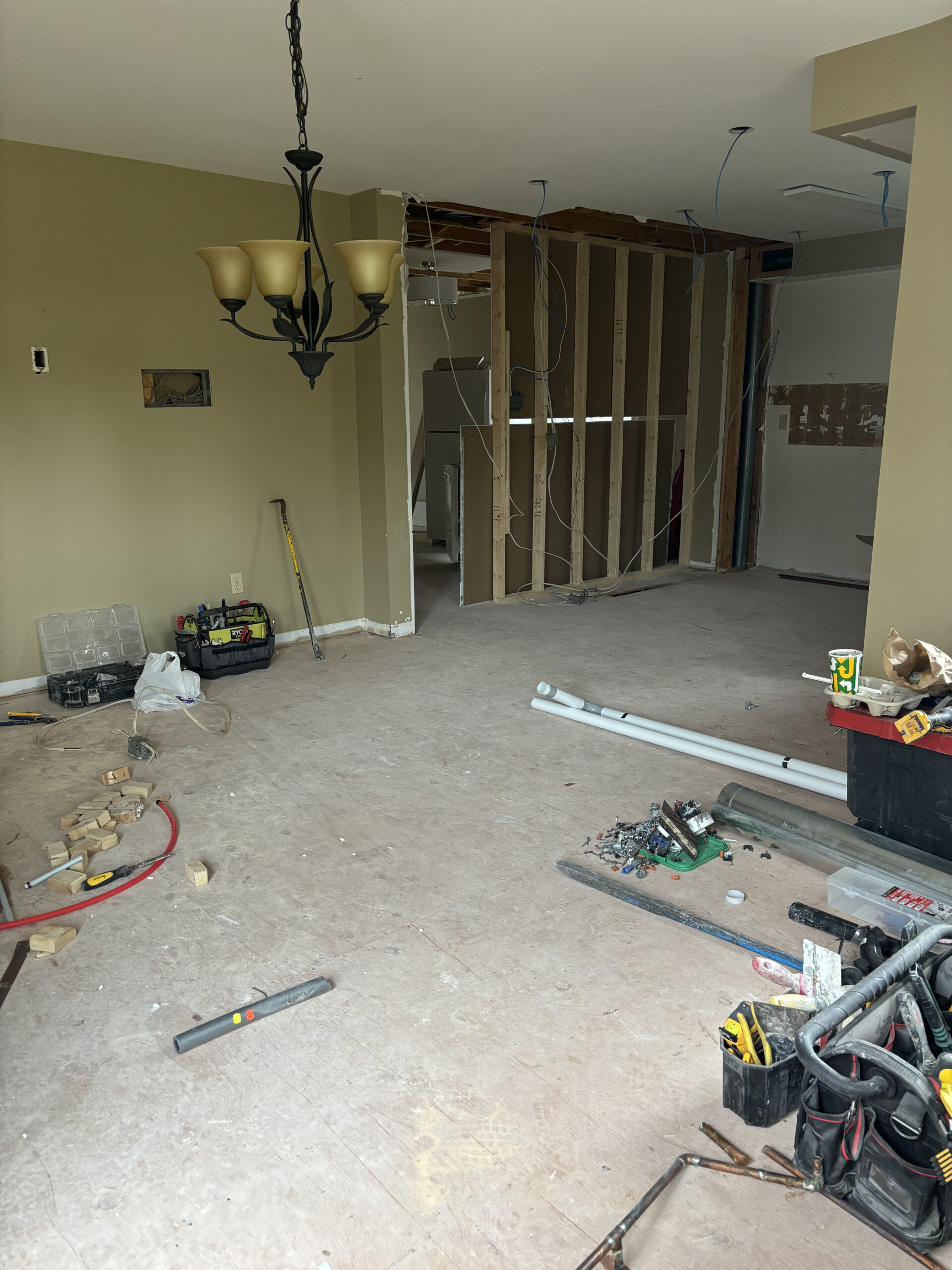Osoba renos large room mid renovation new flooring