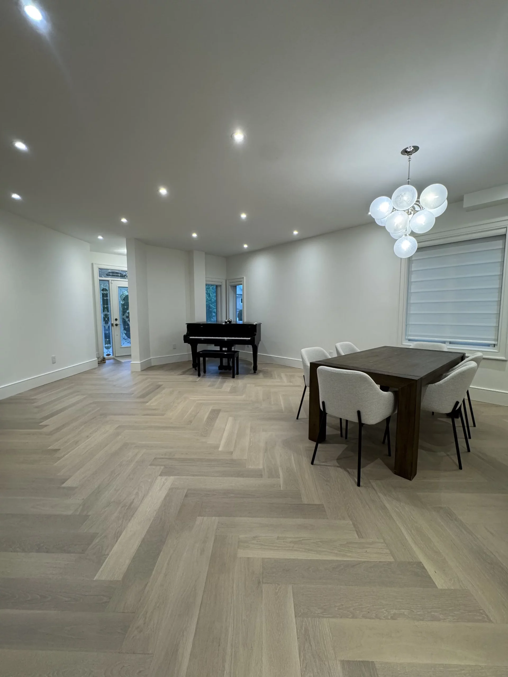 Timeless home renovation in thornhill modern dining room
