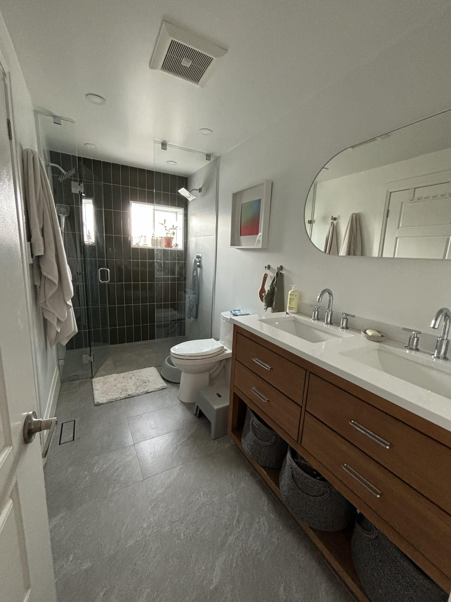 Full house renovation bathroom vanity shower