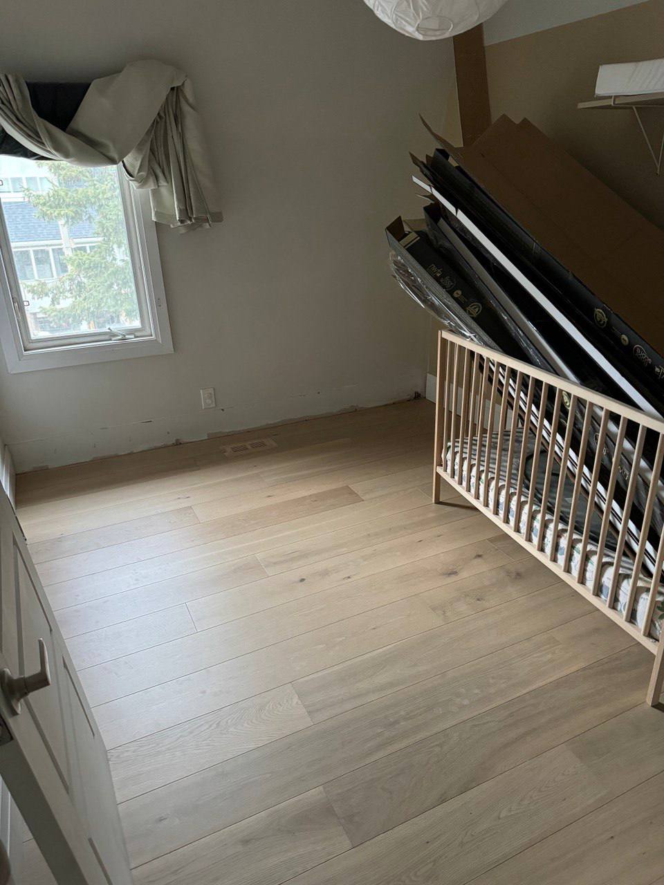 Full house renovation hardwood and tile transition