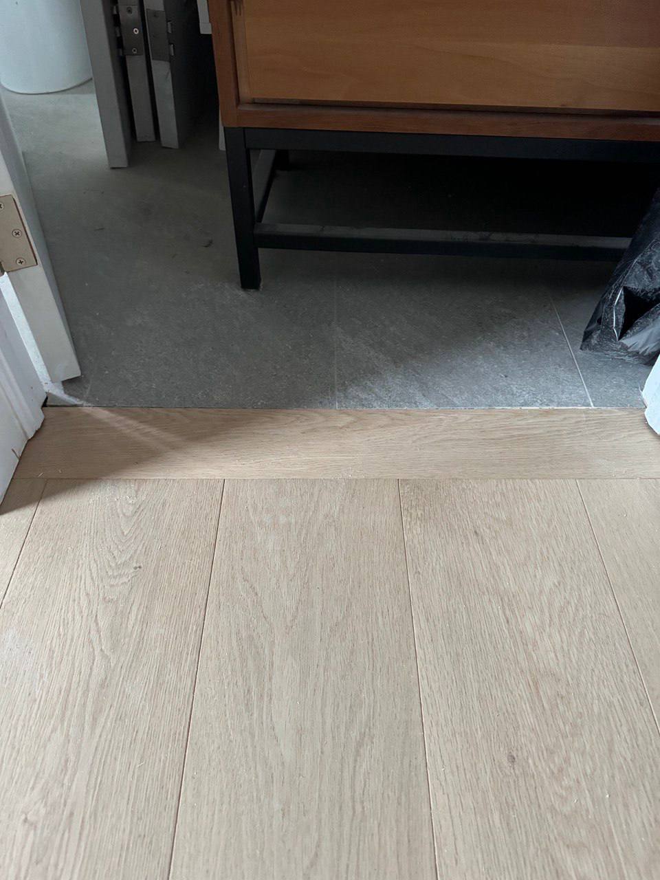 Full house renovation light filled hallway flooring