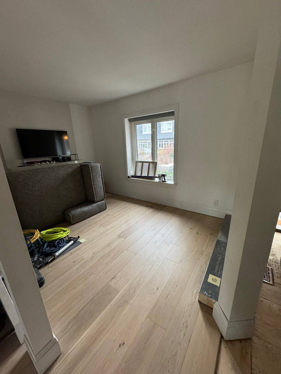Full house renovation living room flooring update