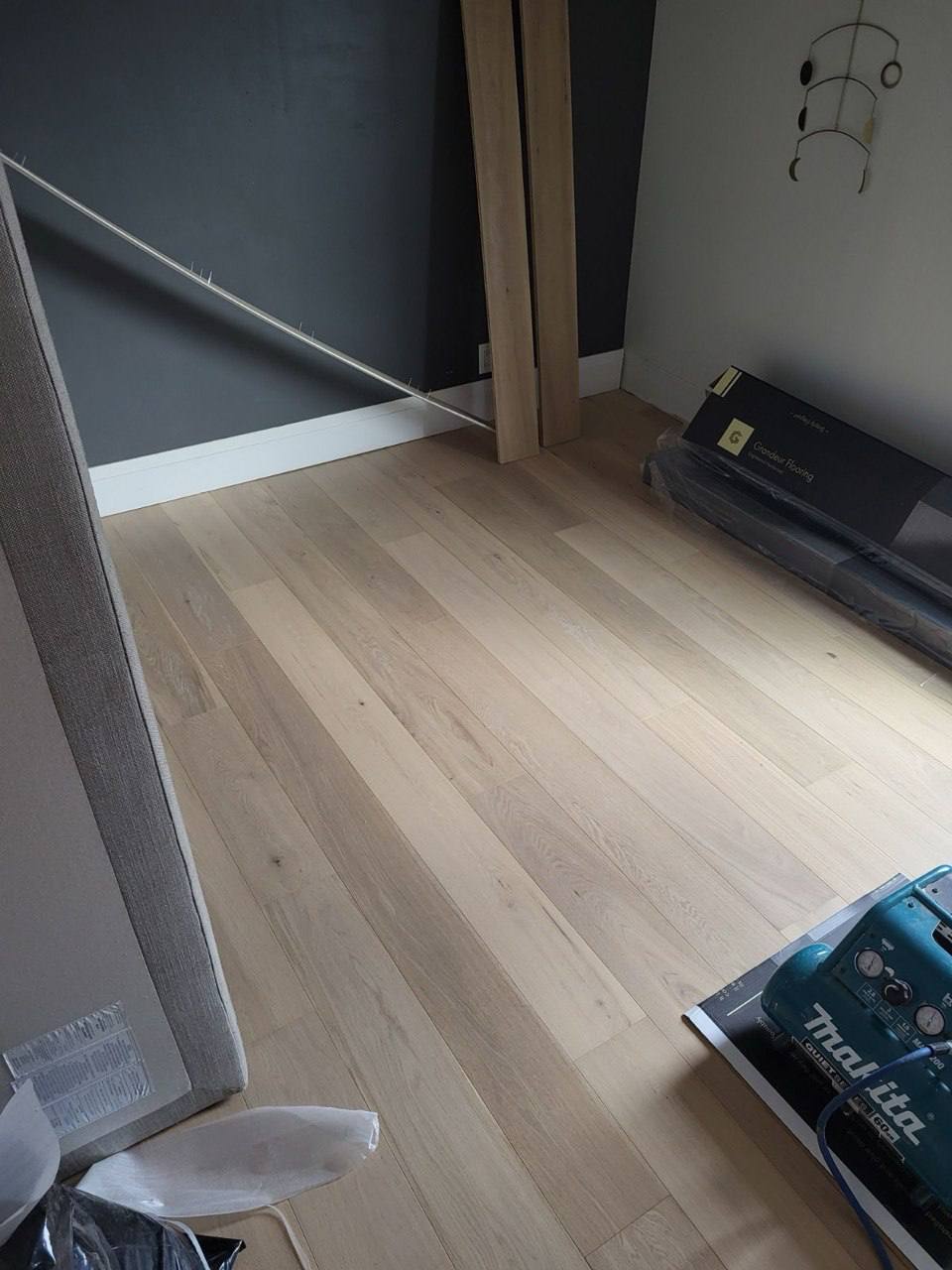Full house renovation modern bedroom flooring