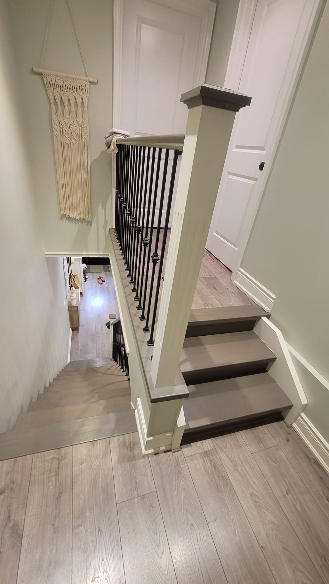 Before staircase top view