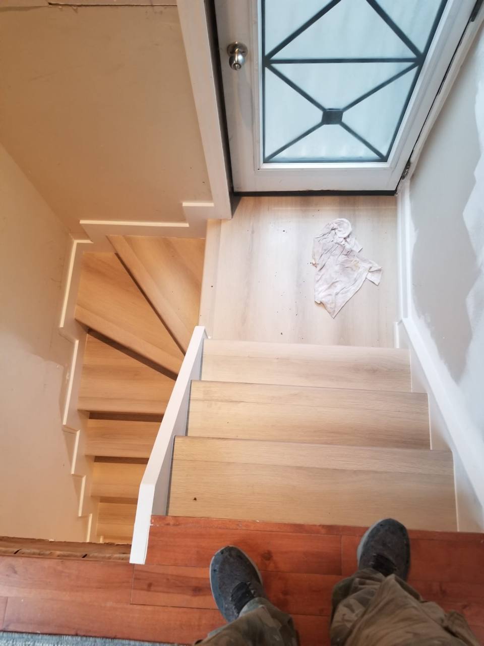Basement entry stair renovation